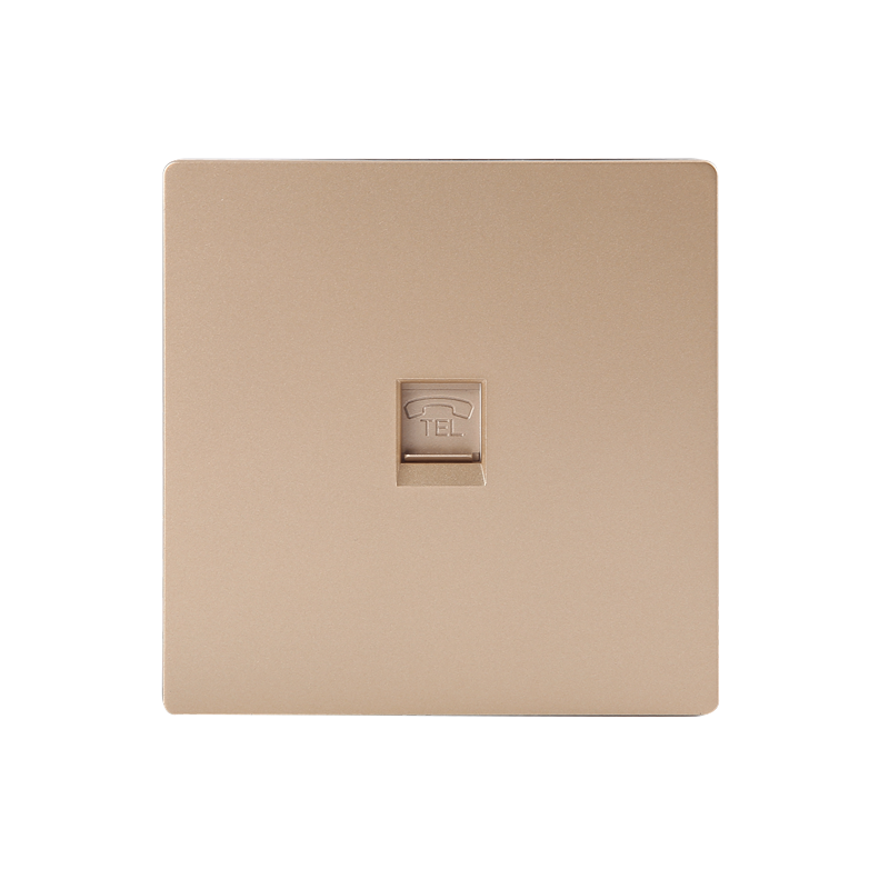 智能K1 电话插座（金色）