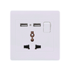 开关通用插+二位USB