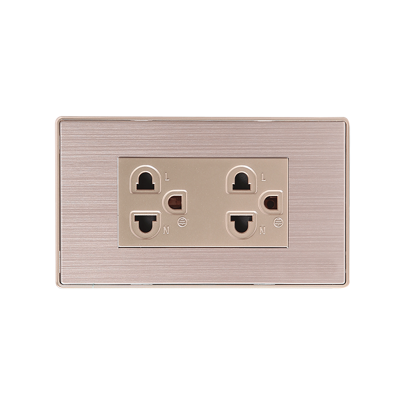 F6 铝拉丝三位面板